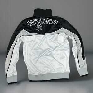 NBA San Antonio Spurs Classic Black Grey Warm Up Jacket Women’s Size Medium